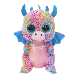 Beanie Boos Flint lyserød drage - TY Bamser