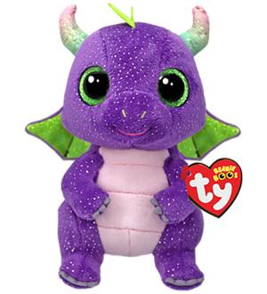 Beanie Boos Daphne lilla drage - TY Bamser